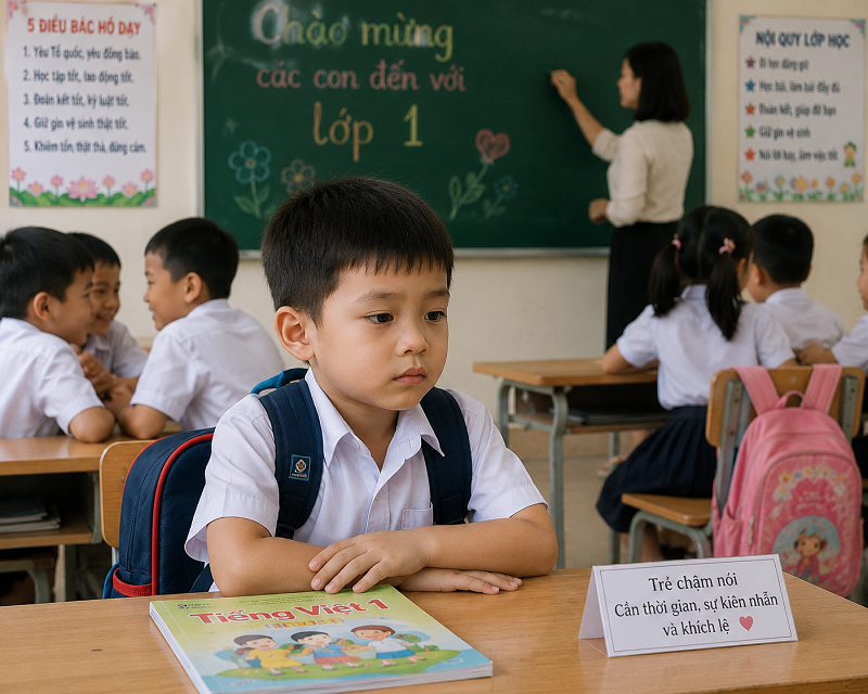 Trẻ học lớp 1 tiếp thu chậm cần được quan sát, đánh giá và hỗ trợ phù hợp với khả năng của mình