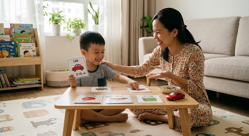 Phụ huynh áp dụng DTT tại nhà